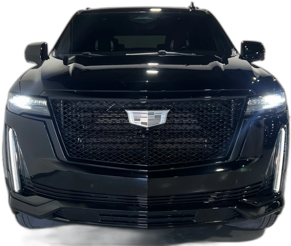 Black Cadillac Escalade Platinum Sport used for SLC Airport to Park City transfers